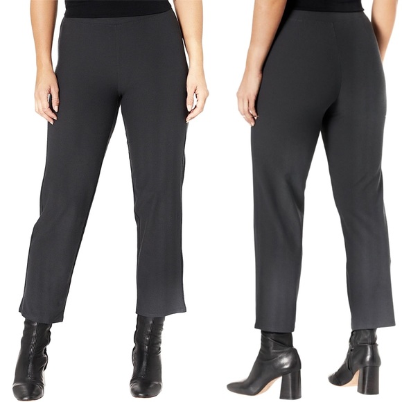 Eileen Fisher Petite Gray Crop Pants Size PL - Picture 1 of 6